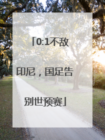 0:1不敌印尼，国足告别世预赛