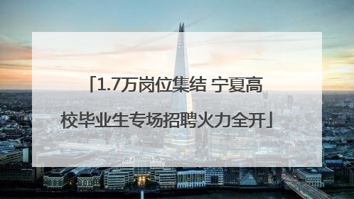 1.7万岗位集结 宁夏高校毕业生专场招聘火力全开