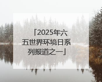 2025年六五世界环境日系列报道之一