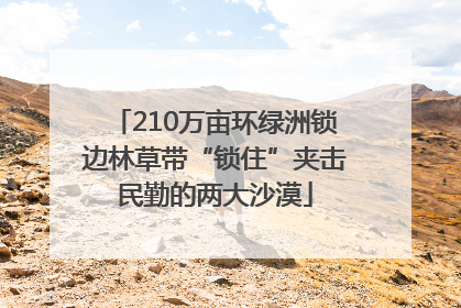 210万亩环绿洲锁边林草带“锁住”夹击民勤的两大沙漠